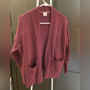 Violet/ burgundy cardigan